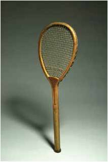 raquette de tennis en bois