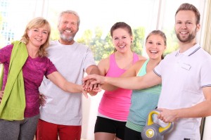 Spass im Fitnessstudio